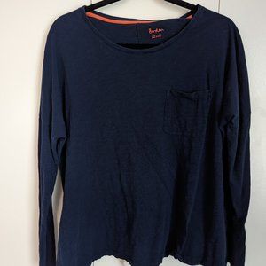 Boden Drop-Shoulder Long-sleeve Pocket Tee